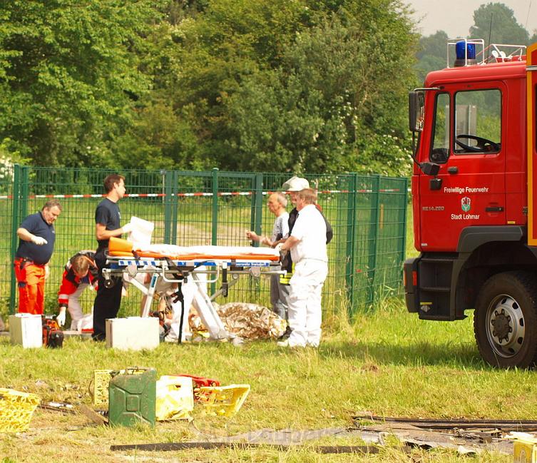 Schwerer Unfall mit Reisebus Lohmar Donrather Dreieck P085.JPG